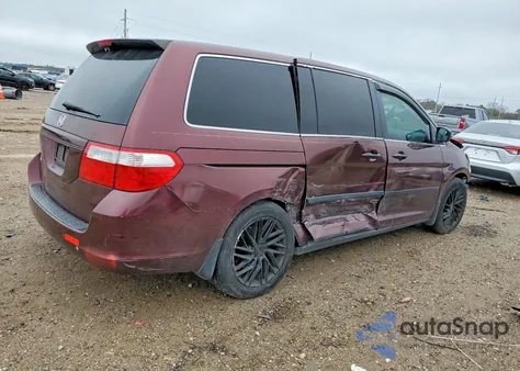 2007 Honda Odyssey Lx z USA, uszkodzony, nr VIN 5FNRL38247B056119
